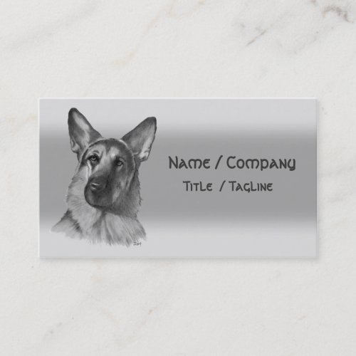 German Shepherd Business Card Template