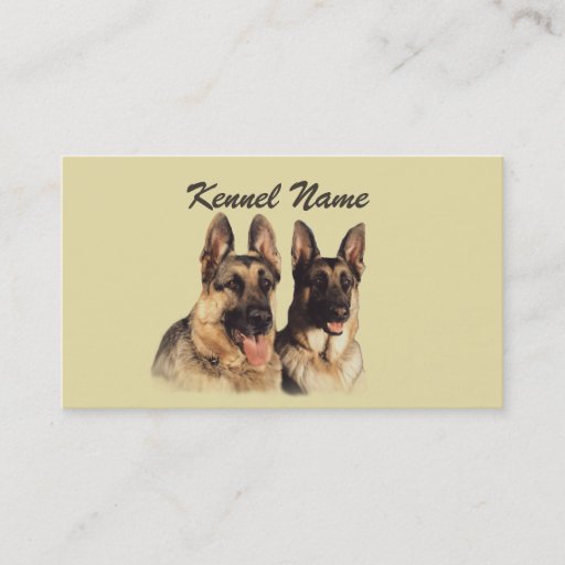 Customizable German Shepherd Business Card