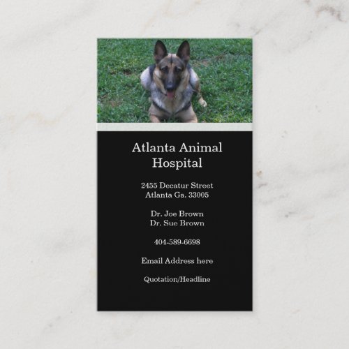 German Shepherd Business Card