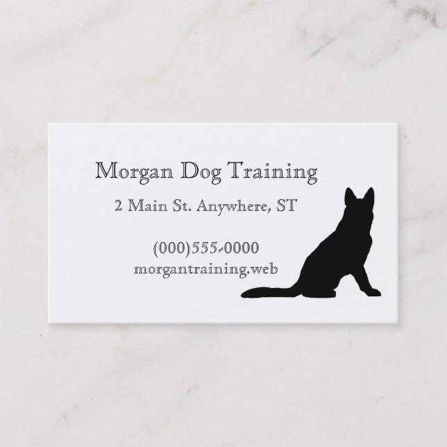 "German Shepherd" Business Cards (Front)