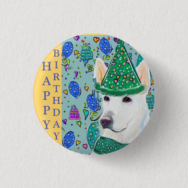 GERMAN SHEPHERD  BUTTON (Front)