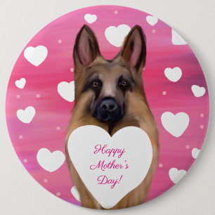 German Shepherd Button