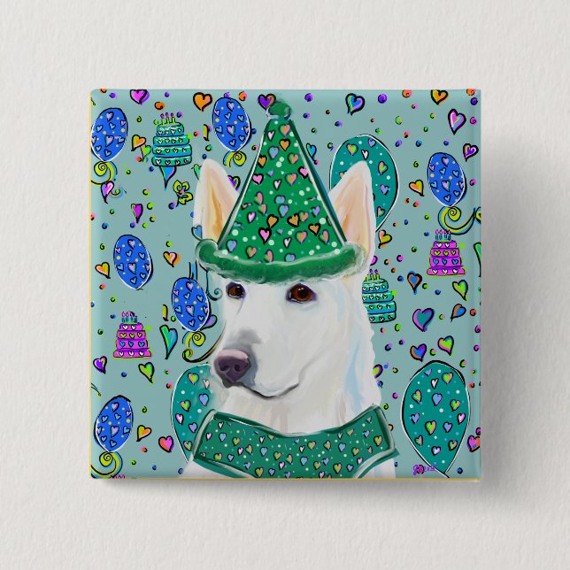 GERMAN SHEPHERD  BUTTON (Front)