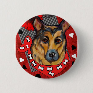 GERMAN SHEPHERD BUTTON