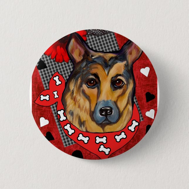 GERMAN SHEPHERD BUTTON (Front)