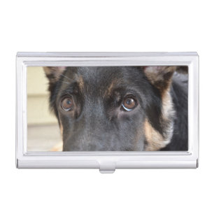 German Shepherd by Shirley Taylor Business Card Case