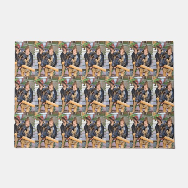 German Shepherd by Shirley Taylor Doormat (Front)