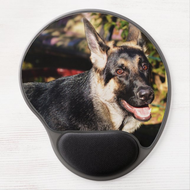 German Shepherd by Shirley Taylor Gel Mouse Pad (Front)
