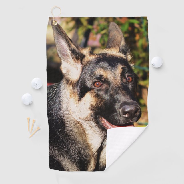 German Shepherd by Shirley Taylor Golf Towel (InSitu)
