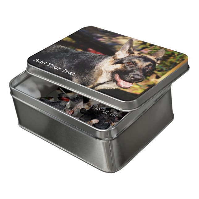 German Shepherd by Shirley Taylor Jigsaw Puzzle (Lid Open)