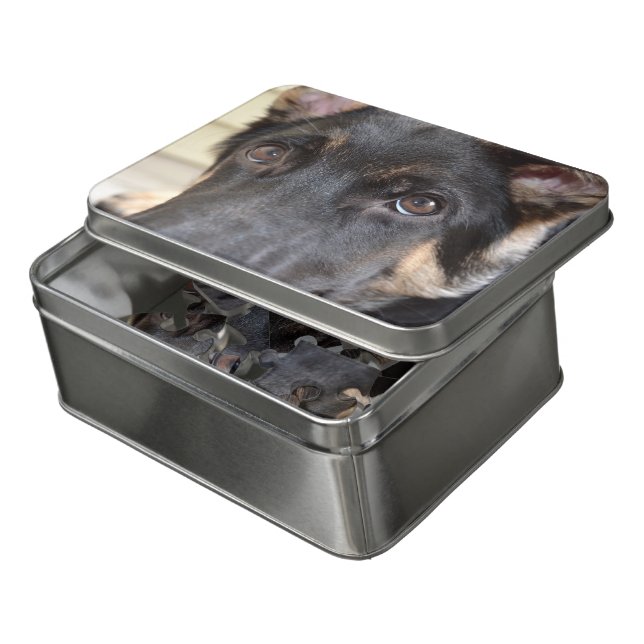German Shepherd by Shirley Taylor Jigsaw Puzzle (Lid Open)