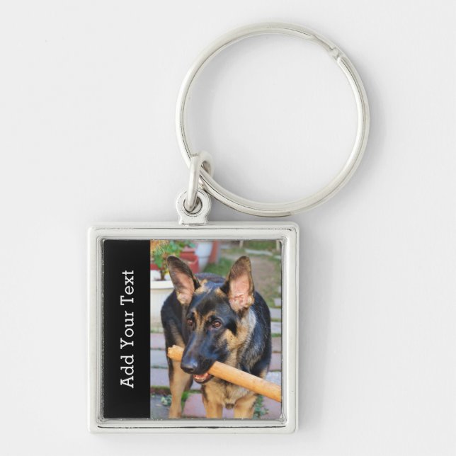 German Shepherd by Shirley Taylor Keychain (Front)