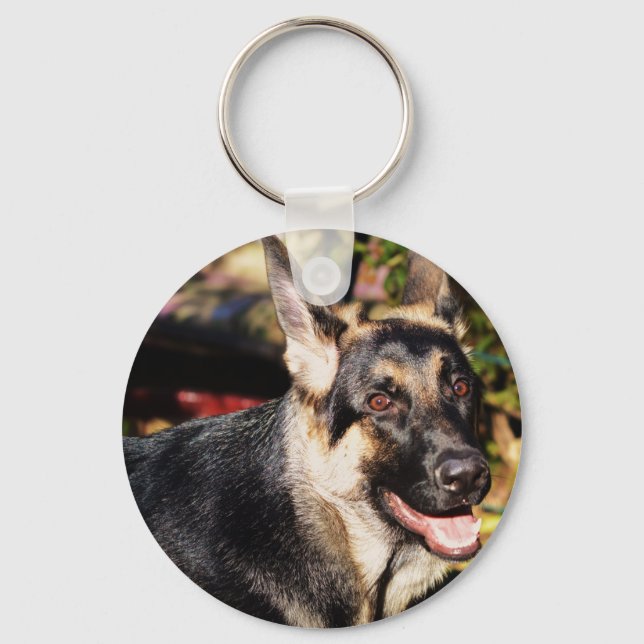 German Shepherd by Shirley Taylor Keychain (Front)