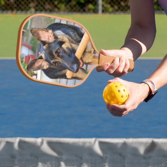 German Shepherd by Shirley Taylor Pickleball Paddle (Insitu)