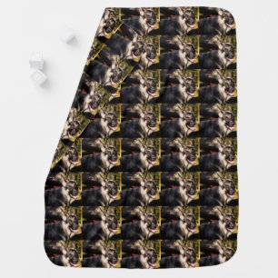 German Shepherd by Shirley Taylor Receiving Blanket