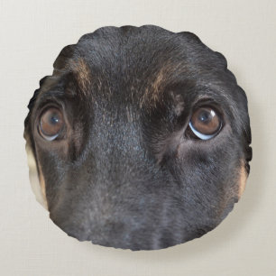German Shepherd by Shirley Taylor Round Pillow