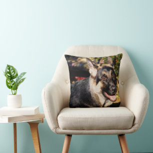 German Shepherd by Shirley Taylor Throw Pillow
