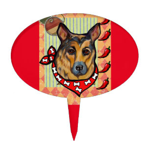 GERMAN SHEPHERD CAKE TOPPER