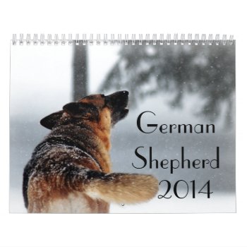 German Shepherd Calendar by Vanillaextinctions at Zazzle