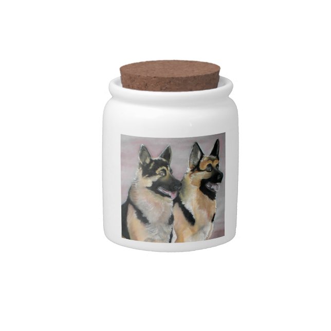 German Shepherd Candy / Treat Jar (Front)