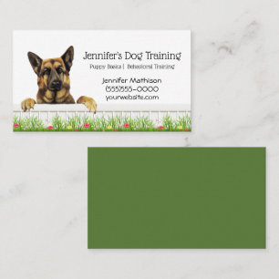 German shepherd Canine Dog Training Pet Business Card
