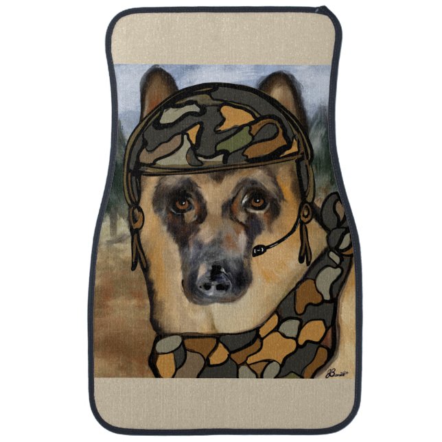 GERMAN SHEPHERD   CAR FLOOR MAT (Front)