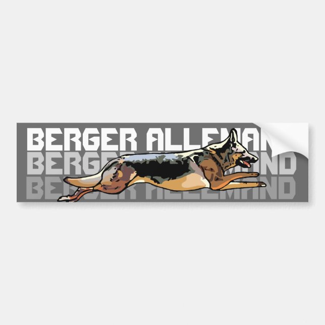 German Shepherd car sticker (Front)