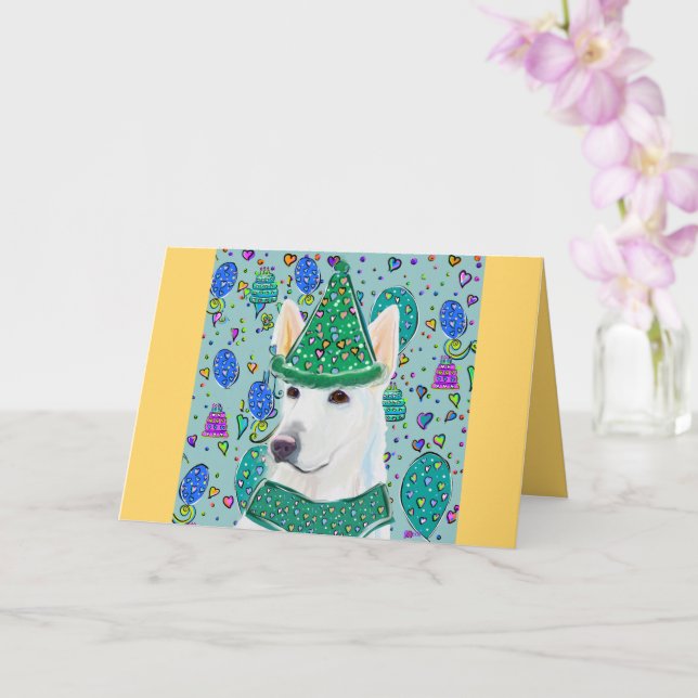 GERMAN SHEPHERD  CARD (Orchid)