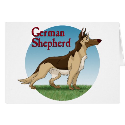 German Shepherd Cards (Front Horizontal)