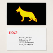 German Shepherd cards (Front & Back)