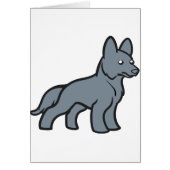 german shepherd cartoon blue (Front)