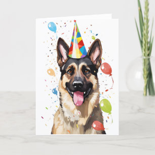 German Shepherd Celebration Greeting Card