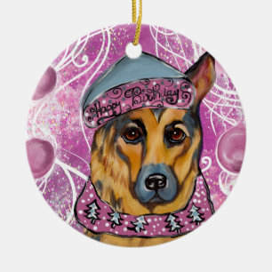 German Shepherd    Ceramic Ornament