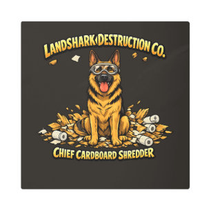 German Shepherd Certified Home Decorator Design Metal Print