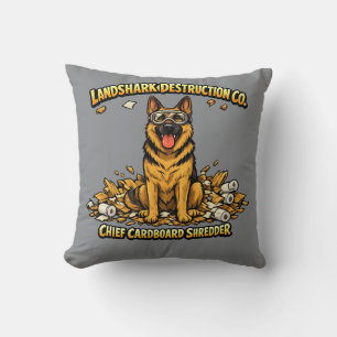 German Shepherd Certified Home Decorator Design Throw Pillow