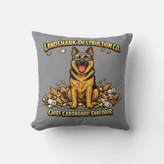 German Shepherd Certified Home Decorator Design Throw Pillow