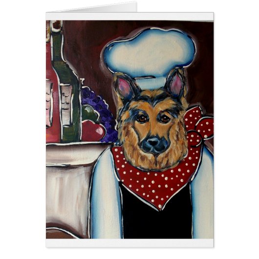 German Shepherd Chef Cards (Front)