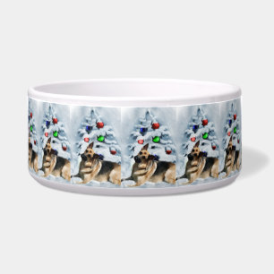 German Shepherd Christmas Bowl