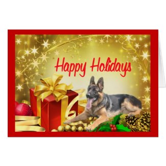German Shepherd Christmas Card Gift German Shepherd Christmas Card Gift