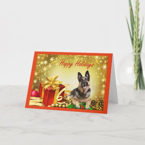 German Shepherd Christmas Card Gifts