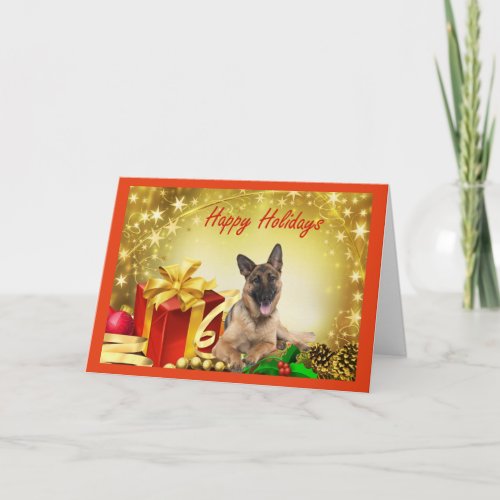 German Shepherd Christmas Card Gifts