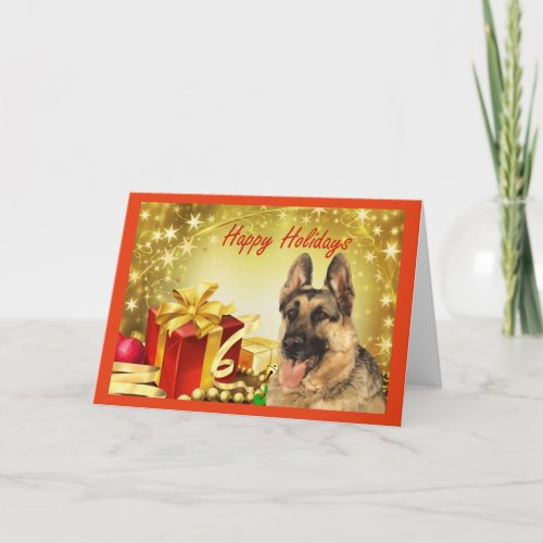 German Shepherd Christmas Card Gifts