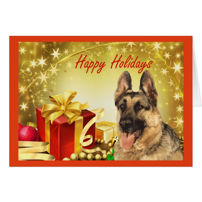 German Shepherd Christmas Card Gifts