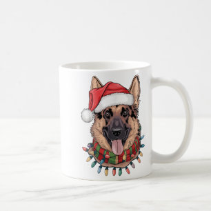 German Shepherd Christmas Coffee Mug