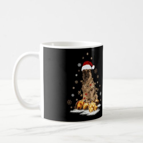 German Shepherd Christmas Dog Light Ugly Coffee Mug
