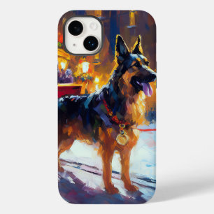 German Shepherd Christmas Festive Season Case-Mate iPhone 14 Plus Case