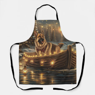 German Shepherd Christmas Festive Voyage Apron