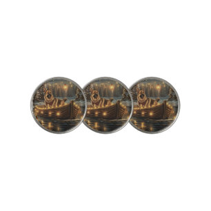 German Shepherd Christmas Festive Voyage  Golf Ball Marker