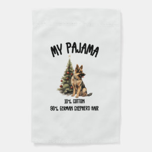 German Shepherd & Christmas, Funny Dog Design for Garden Flag