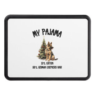 German Shepherd & Christmas, Funny Dog Design for  Hitch Cover
